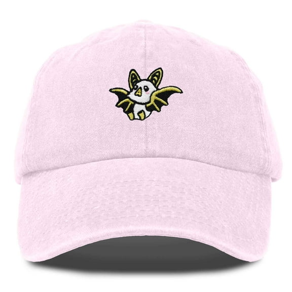 Dalix Honduran Bat Cap Embroidered Dad Baseball Hat Cotton Adjustable Womens in Washed Pink
