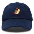 thumbnail image 1 of Dalix Hot Dog Embroidered Cap Cotton Baseball Summer Cool Dad Hat Mens in Navy Blue, 1 of 5