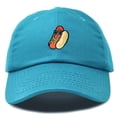 thumbnail image 1 of Dalix Hot Dog Embroidered Cap Cotton Baseball Summer Cool Dad Hat Mens in Teal, 1 of 5