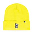 thumbnail image 1 of Dalix Ice Bear Embroidered Beanie Hat Polar Bear Cozy Knit Cap Cold Weather Mens in Neon Yellow, 1 of 5