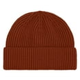 thumbnail image 1 of Dalix Knit Watch Cap Beanie Men Women Winter Cuffed Fisherman Hat Cold Weather Stretch Fit Soft Acrylic in Rust, 1 of 5