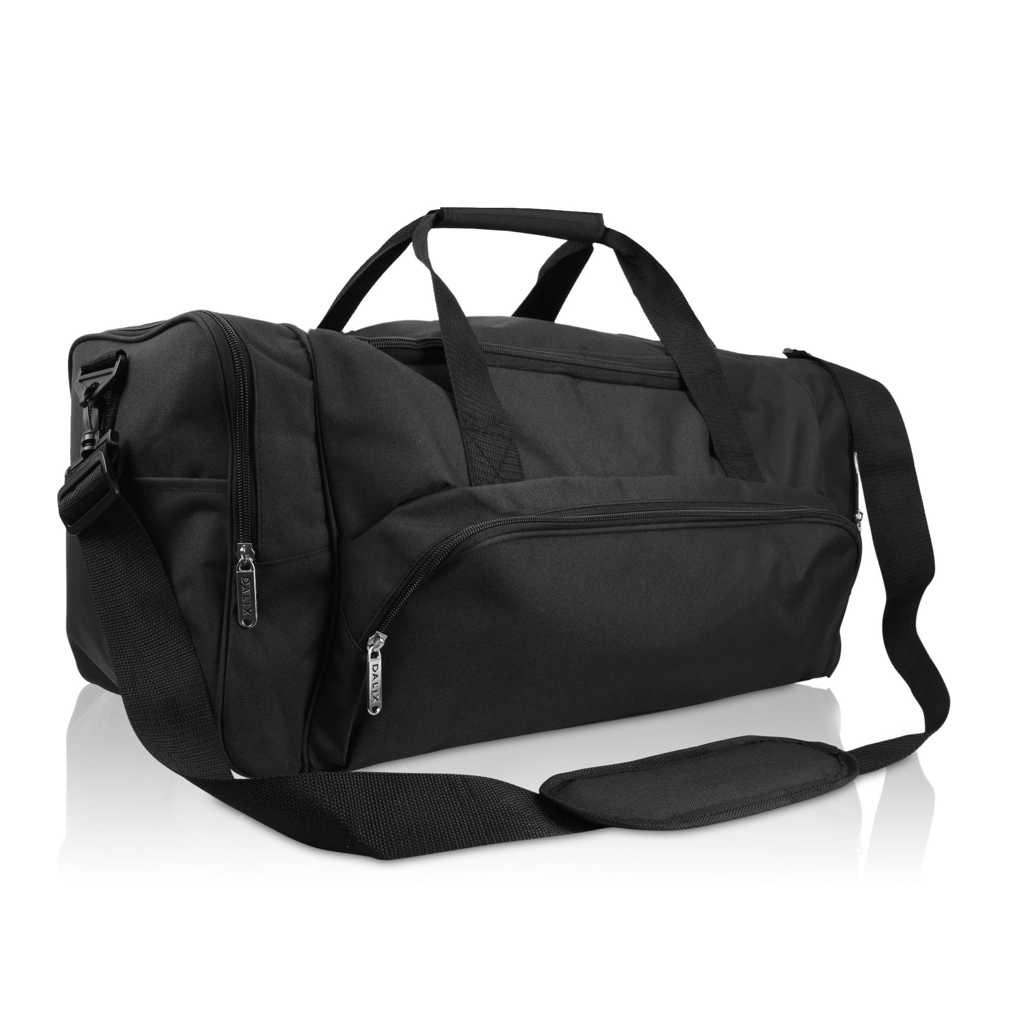 Dalix Large 25" Signature Travel Gym Bag w/Premium Lining in Black