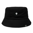 thumbnail image 1 of Dalix Lil Alien Embroidered Cotton Bucket Hat Cap Outdoor Space Summer Mens in Black S Small, 1 of 5