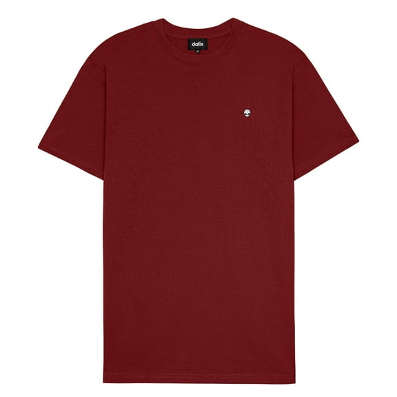 Dalix Lil Alien Heavyweight Soft Tee Short Sleeve Cotton Shirt Mens in Brick Red 3XL XXX-Large