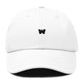 thumbnail image 1 of Dalix Lil Butterfly Embroidered Cotton Cap Outdoor Dad Hat Womens in White, 1 of 5