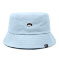 thumbnail image 1 of Dalix Lil Coffee Embroidered Cotton Summer Food Outdoor Bucket Hat Womens in Forever Blue M Medium, 1 of 4