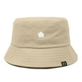 thumbnail image 1 of Dalix Lil Flower Embroidered Cotton Cap Outdoor Bucket Hat Womens in Sesame Beige S Small, 1 of 5