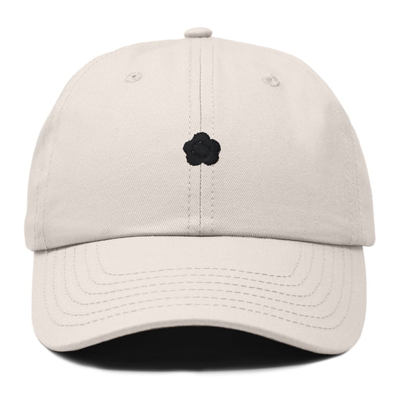 Dalix Lil Flower Embroidered Cotton Cap Outdoor Dad Hat Womens in Beige