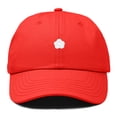 thumbnail image 1 of Dalix Lil Flower Embroidered Cotton Cap Outdoor Dad Hat Womens in Red, 1 of 5