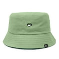 thumbnail image 1 of Dalix Lil Matcha Embroidered Cotton Summer Food Outdoor Bucket Hat Womens in Turf Green S Small, 1 of 5