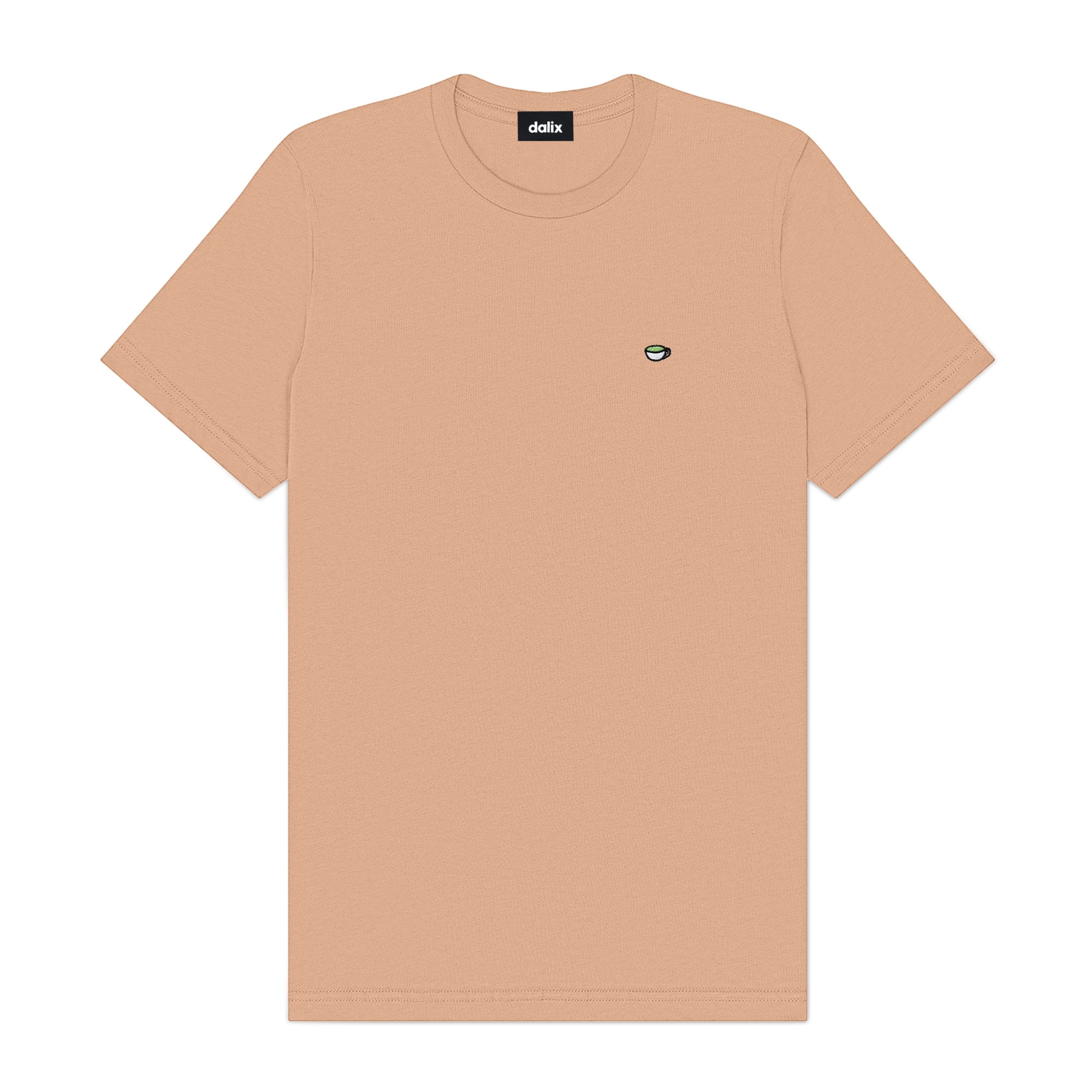 Dalix Lil Matcha Embroidered Cotton Tee Lightweight Jersey Mens in