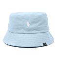 thumbnail image 1 of Dalix Lil Peace Sign Cotton Embroidered Cotton Cap Outdoor Bucket Hat Womens in Forever Blue M Medium, 1 of 5