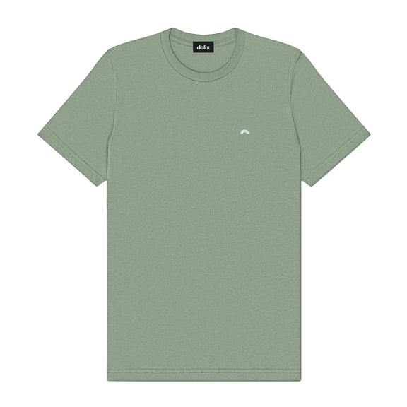 Dalix Lil Rainbow Cotton Tee Short Sleeve Soft Jersey Shirt Mens in Sage M Medium