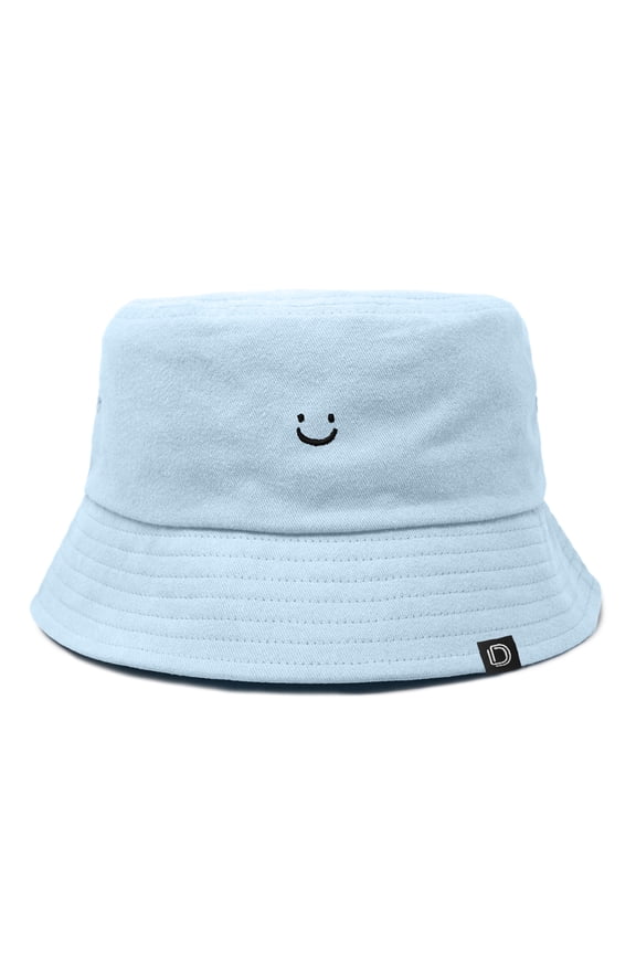 Lil Smile Cotton Bucket Hat Lightweight Outdoor Travel Beach Everyday Womens in Forever Blue S Small