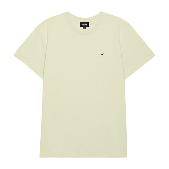 Dalix Lil Smile Everyday Tee Lightweight Short Sleeve Summer Shirt Womens in Chartreuse XL X-Large