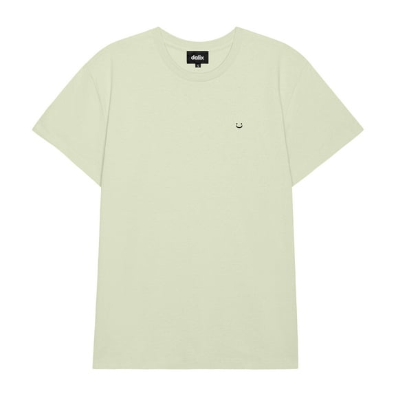 Dalix Lil Smile Everyday Tee Lightweight Short Sleeve Summer Shirt Womens in Cucumber XL X-Large