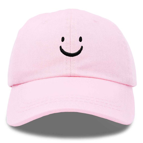 Dalix Lil Smile Face Cap in Washed Pink