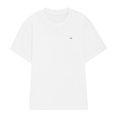 thumbnail image 1 of Dalix Lil Smile Heavyweight Pigment Dye Tee Short Sleeve Cotton Shirt Mens in White 2XL XX-Large, 1 of 5