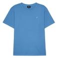 thumbnail image 1 of Dalix Lil Smile Midweight Garment Dye Soft Tee Short Sleeve Cotton Shirt Mens in Blue M Medium, 1 of 5