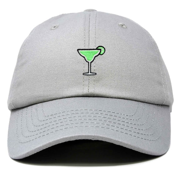 Dalix Margarita Embroidered Cap Cotton Baseball Cute Cool Dad Hat Womens in Gray