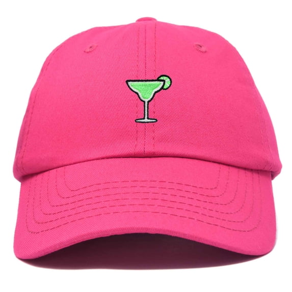 Dalix Margarita Embroidered Cap Cotton Baseball Cute Cool Dad Hat Womens in Hot Pink