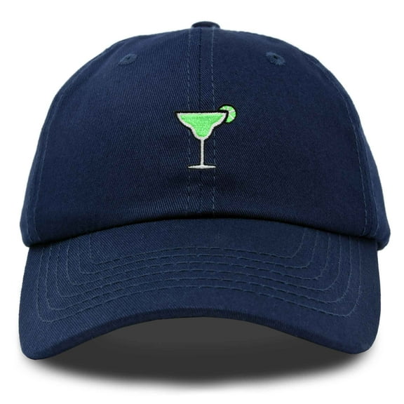 Dalix Margarita Embroidered Cap Cotton Baseball Cute Cool Dad Hat Womens in Navy Blue