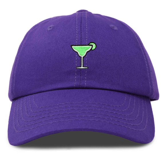 Dalix Margarita Embroidered Cap Cotton Baseball Cute Cool Dad Hat Womens in Purple