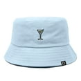 thumbnail image 1 of Dalix Martini Cotton Bucket Hat Lightweight Outdoor Travel Beach Everyday Womens in Forever Blue L Large, 1 of 5