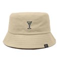 thumbnail image 1 of Dalix Martini Cotton Bucket Hat Lightweight Outdoor Travel Beach Everyday Womens in Sesame Beige L Large, 1 of 5