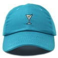 thumbnail image 1 of Dalix Martini Embroidered Cap Cotton Baseball Cute Cool Dad Hat Womens in Teal, 1 of 5