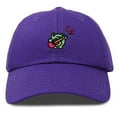 thumbnail image 1 of Dalix Melody Frog Embroidered Womens Cotton Dad Hat Baseball Cap Adjustable in Purple, 1 of 5