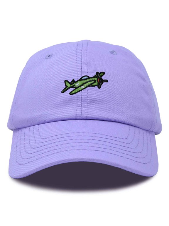 Military Plane Embroidered Cap Cotton Baseball Hat Airplane Jet Men in Lavender