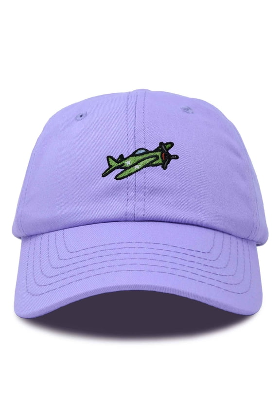 Military Plane Embroidered Cap Cotton Baseball Hat Airplane Jet Men in Lavender