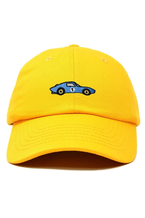 Muscle Car Embroidered Cap Cotton Baseball Summer Cool Dad Hat Mens in Gold
