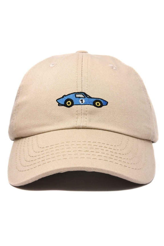 Muscle Car Embroidered Cap Cotton Baseball Summer Cool Dad Hat Mens in Khaki