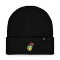 thumbnail image 1 of Dalix Mushroom Frog Embroidered Beanie Hat Cotton Cute Winter Fall Cap Womens in Black, 1 of 5