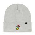 thumbnail image 1 of Dalix Mushroom Frog Embroidered Beanie Hat Cotton Cute Winter Fall Cap Womens in Light Gray, 1 of 5