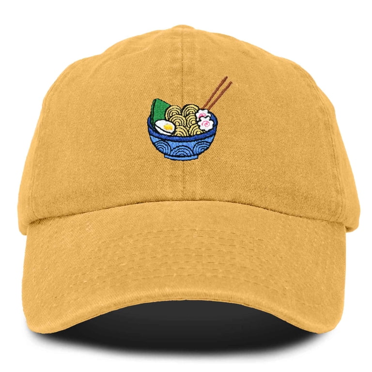 Dalix Noodle Embroidered Womens Ramen Cotton Dad Hat  display picture 3