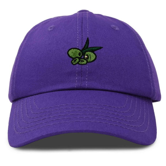 Dalix Olive Embroidered Cap Cotton Baseball Cute Cool Dad Hat Womens in Purple