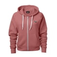 thumbnail image 1 of Dalix Panda Embroidered Zip Hoodie Fleece Long Sleeve Pocket Warm Soft Mens in Mauve 3XL XXX-Large, 1 of 5