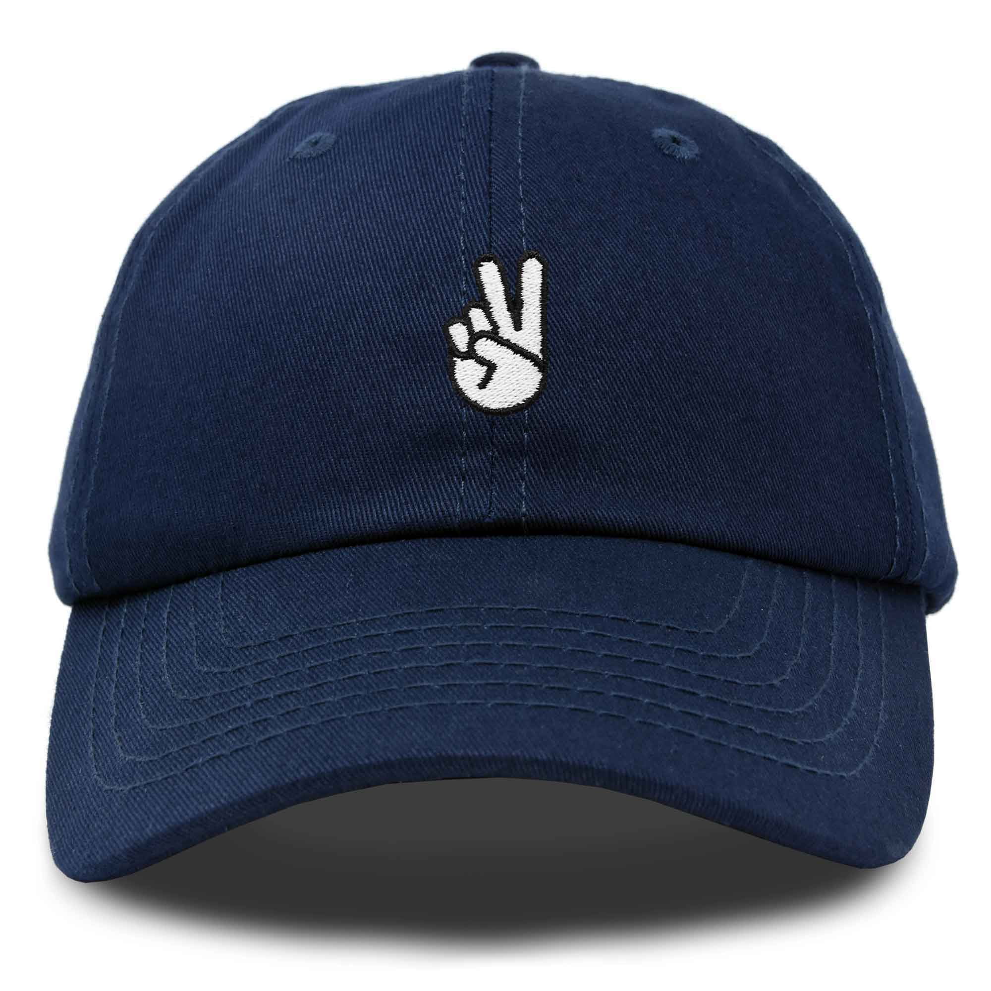 Peace Sign Caps Dalix Peace Sign Embroidered V Cotton Dad Hat Baseball Cap Adjustable ...