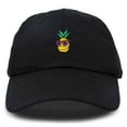 thumbnail image 1 of Dalix Pineapple Embroidered Cap Cotton Baseball Summer Cool Dad Hat Mens in Black, 1 of 5