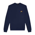 thumbnail image 1 of Dalix Pizza Embroidered Crewneck Fleece Sweatshirt Pullover Mens in Navy Blue L Large, 1 of 5