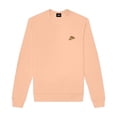 thumbnail image 1 of Dalix Pizza Embroidered Crewneck Fleece Sweatshirt Pullover Mens in Peach L Large, 1 of 5
