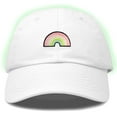 thumbnail image 1 of Dalix Robot Embroidered Glow in the Dark Retro Dad Hat Cotton Baseball Cap Adjustable Mens in White, 1 of 5