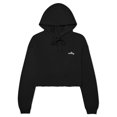 thumbnail image 1 of Dalix Salty Embroidery Fleece Hoodie Cropped Long Sleeve Drawstring Fall Spring Womens in Black 2XL XX-Large, 1 of 5