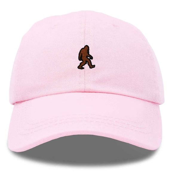 Dalix Sasquatch Embroidered Cap Cotton Baseball Summer Cool Dad Hat Mens in Washed Pink