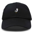 thumbnail image 1 of Dalix Seagull Embroidered Cap Cotton Baseball Hat Bird Womens in Black, 1 of 5