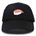 thumbnail image 1 of Dalix Shrimp Nigiri Embroidered Sushi Cotton Dad Hat Baseball Cap Adjustable Womens in Black, 1 of 5