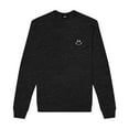 thumbnail image 1 of Dalix Smile Face Embroidered Fleece Crewneck Long Sleeve Sweatshirt Mens in Dark Heather L Large, 1 of 5